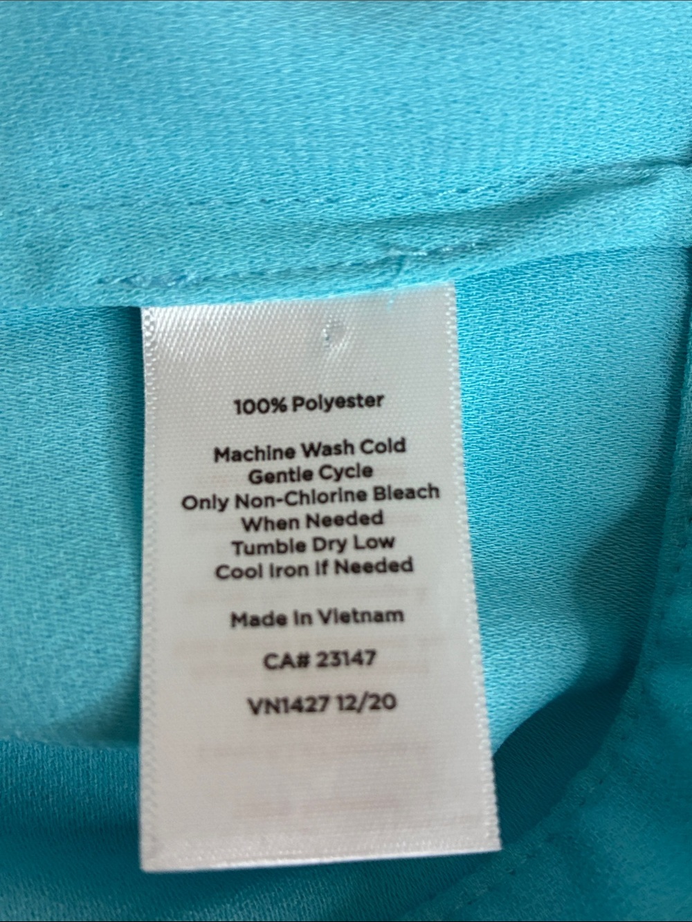 Talbots Bright Turquoise Top - Picture 9 of 10